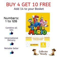 Coleção de cartas colecionáveis Super Mario Panini - #1 ~ #126 comprar usado  Enviando para Brazil