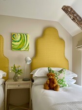 Single scalloped headboard for sale  HUNSTANTON