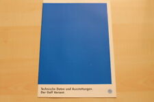 74986) VW Golf III Variant - technische Daten & Ausstattungen - Prospekt 10/1996 comprar usado  Enviando para Brazil