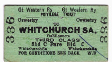 Railway ticket gwr for sale  UK