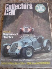 COLLECTOR'S CAR MAY 1981 RAYMOND BAXTER FERRARI AC428 TRIUMPH TR'S JAGUAR LENHAM segunda mano  Embacar hacia Mexico