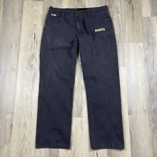 Jeans IPath Skateboarding Baggy Y2K Vintage Skatista Preto Raízes Denim 34x28, usado comprar usado  Enviando para Brazil