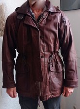Veste cuir marron d'occasion  Beaumont-de-Lomagne