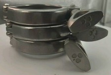 Conjunto de 3 dobradiças sanitárias SHAMROCK 2" tripla braçadeira única resistente aço inoxidável comprar usado  Enviando para Brazil