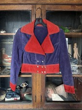 Jaqueta cropped de couro vintage década de 1960/1970 dois tons groovy hippie roxa vermelha comprar usado Jaqueta cropped de couro vintage década de 1960/1970 dois tons groovy hippie roxa vermelha comprar usado  Enviando para Brazil