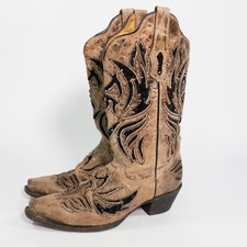 Botas de caubói femininas Corral Honey Grove com incrustação de glitter dourado tamanho 9 M comprar usado  Enviando para Brazil