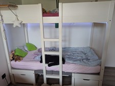 Weißes hochbett sitzbank gebraucht kaufen  Bochum