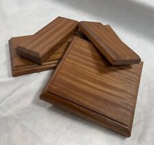 Bases e rodapés de exibição de mogno Sapele sólido - para troféus, modelos, comprar usado  Enviando para Brazil
