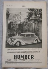 1939 humber original for sale  DARWEN