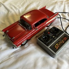 Vintage 1986 Novo Brilhante 57 Chevy Carro de Controle Remoto com Fio Hong Kong FUNCIONA TESTADO comprar usado  Enviando para Brazil