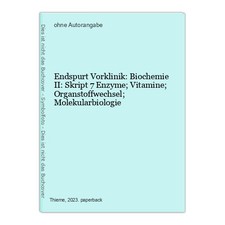 Endspurt vorklinik biochemie gebraucht kaufen  Ohlsbach
