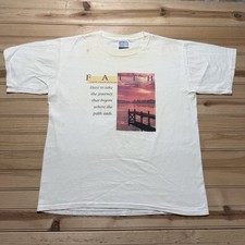 Camisa Vintage We Walk By Faith Not Sight Corinthians Religious Jesus Tamanho Grande comprar usado  Enviando para Brazil