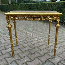 Mesa - Mesa lateral vintage Louis XVI dourada mármore - Elegância esculpida à mão comprar usado  Enviando para Brazil