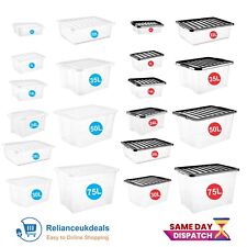 Plastic storage boxes for sale  FELTHAM