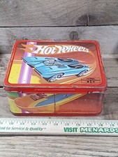 1969 Thermos Hot Wheels Mattel King Seeley Kids lancheira de metal somente sem garrafa térmica comprar usado  Enviando para Brazil