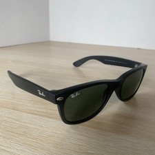 Usado, Óculos de sol Ray-Ban RB2132 novo Wayfarer 622 borracha preta 55-18-145 LEIA comprar usado  Enviando para Brazil