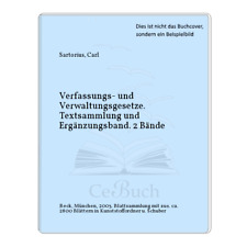 Sartorius carl verfassungs gebraucht kaufen  Eicklingen