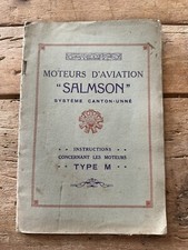 Moteurs aviation salmson d'occasion  Auzances