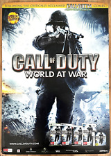 Pôster promocional Call of Duty World At War raro PS3 XBOX 360 59cm x 84cm comprar usado  Enviando para Brazil