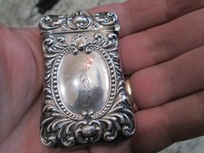 Usado, Antigo Art Nouveau - Esterlina - Match Safe / Vesta - Datado de 1898 #2 comprar usado  Enviando para Brazil
