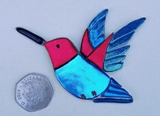 Hummingbird fused glass for sale  HASTINGS