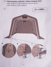 Carport zelt 6 gebraucht kaufen  Nidderau