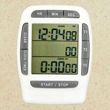 Temporizador digital LCD multicanal preciso contagem regressiva laboratório relógio de 3 canais, usado comprar usado  Enviando para Brazil