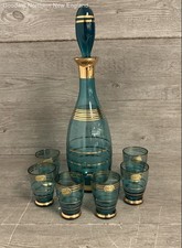 set decanter glasses for sale  Gorham