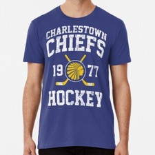 Camiseta Charlestown Chiefs hóquei tamanho P a 5XL fabricada nos EUA comprar usado  Enviando para Brazil