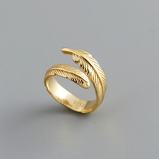 Ring feder silber gebraucht kaufen  München