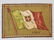TAPETE GRANDE 10,75"x7,5" ANTIGO 19050'S FELTRO TABACO FLANELA BANDEIRA DA ITÁLIA comprar usado  Enviando para Brazil