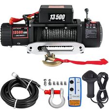 VEVOR 12V Elektryczna wciągarka Wciągarka terenowa Wciągarka silnikowa Lina syntetyczna 13500LBS na sprzedaż  Wysyłka do Poland