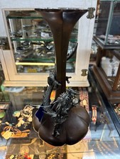 Usado, Antiga estátua japonesa do século XIX Genryusai Seiya dragão bronze vaso Meiji comprar usado Usado, Antiga estátua japonesa do século XIX Genryusai Seiya dragão bronze vaso Meiji comprar usado  Enviando para Brazil