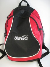Mochila Coca-Cola vermelha e preta com logotipo de script bolsos laterais de malha COMO ESTÁ comprar usado  Enviando para Brazil