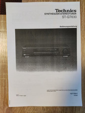 Bedienungsanleitung technics 6 gebraucht kaufen  Duisburg