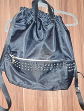 Rucksack schwarz beuteltasche gebraucht kaufen  Radeberg, Wachau