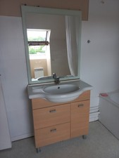 Meuble simple vasque d'occasion  Deauville
