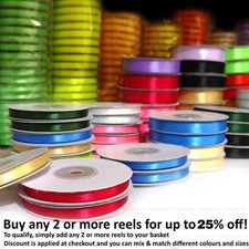 Satin ribbon double for sale  TALSARNAU
