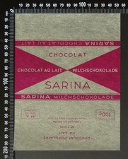 Original Vintage Nestlé (Suíço) 100g Papel de Cera 'Sarina' Embalagem de Chocolate Anos 1950? comprar usado  Enviando para Brazil