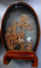 Asia korkschnitzerei korkbild gebraucht kaufen  München