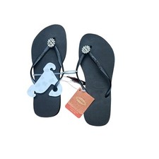 Usado, Chinelos Havaianas Slim preto cristal poema novo com etiquetas tamanho 39-40 comprar usado  Enviando para Brazil