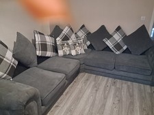 Corner settee gray for sale  BIRMINGHAM