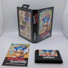 Sonic The Hedgehog (Sega Genesis, 1991) com manual e estojo comprar usado  Enviando para Brazil