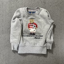 Polo Ralph Lauren Polo Bear Moletom Meninos Cinza Tamanho 3-4T Pulôver de Lã Infantil comprar usado  Enviando para Brazil