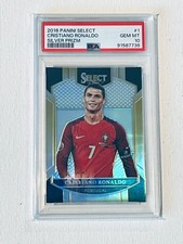 Cristiano Ronaldo Silver Prizm 2016 Panini Select #1 PSA 10 - Portugal, usado comprar usado  Enviando para Brazil