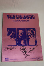 Shadows signed sheet for sale  STOURBRIDGE
