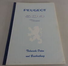 Manual De Taller / Datos Técnicos Peugeot 504 Diesel XD 90 Estado 01/1971 comprar usado  Enviando para Brazil