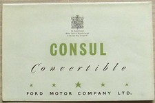 Ford consul convertible for sale  LEICESTER