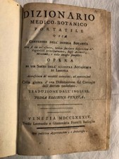Dizionario medico botanico usato  Portici