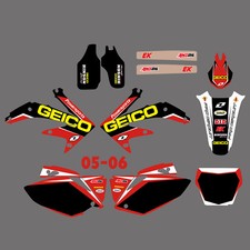 Kit de decalques Team Graphics e de fundo para Honda CRF450R CRF450 2005-2006 comprar usado  Enviando para Brazil